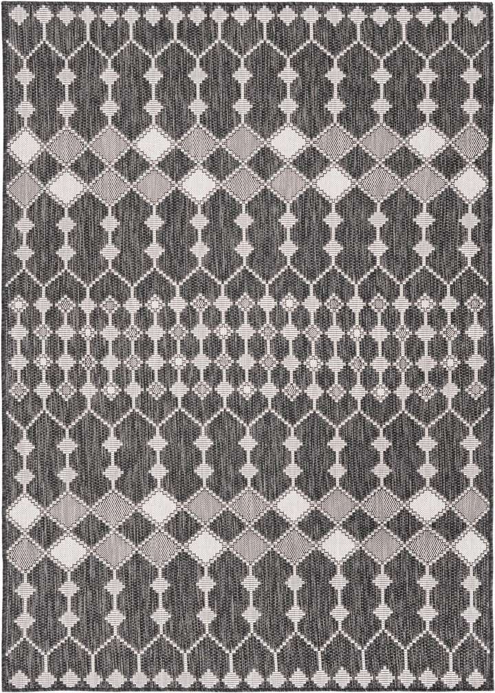 5' 3 x 8' Easy-Clean Trellis Indoor / Outdoor Rug