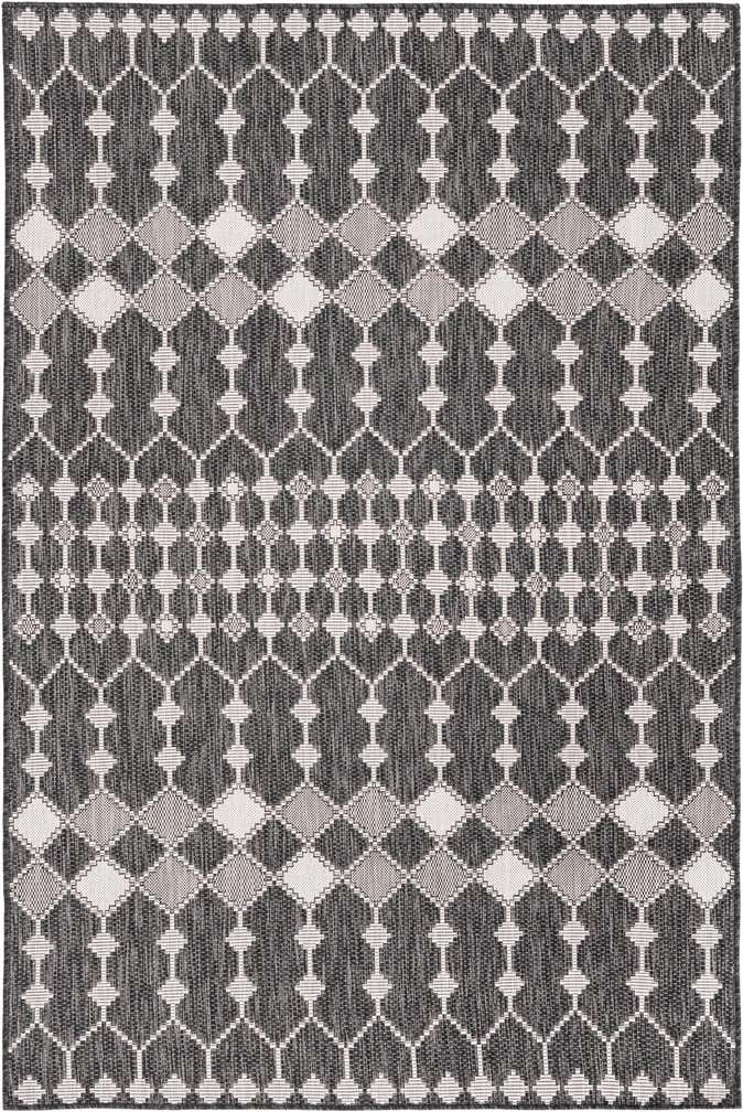 5' 3 x 8' Easy-Clean Trellis Indoor / Outdoor Rug