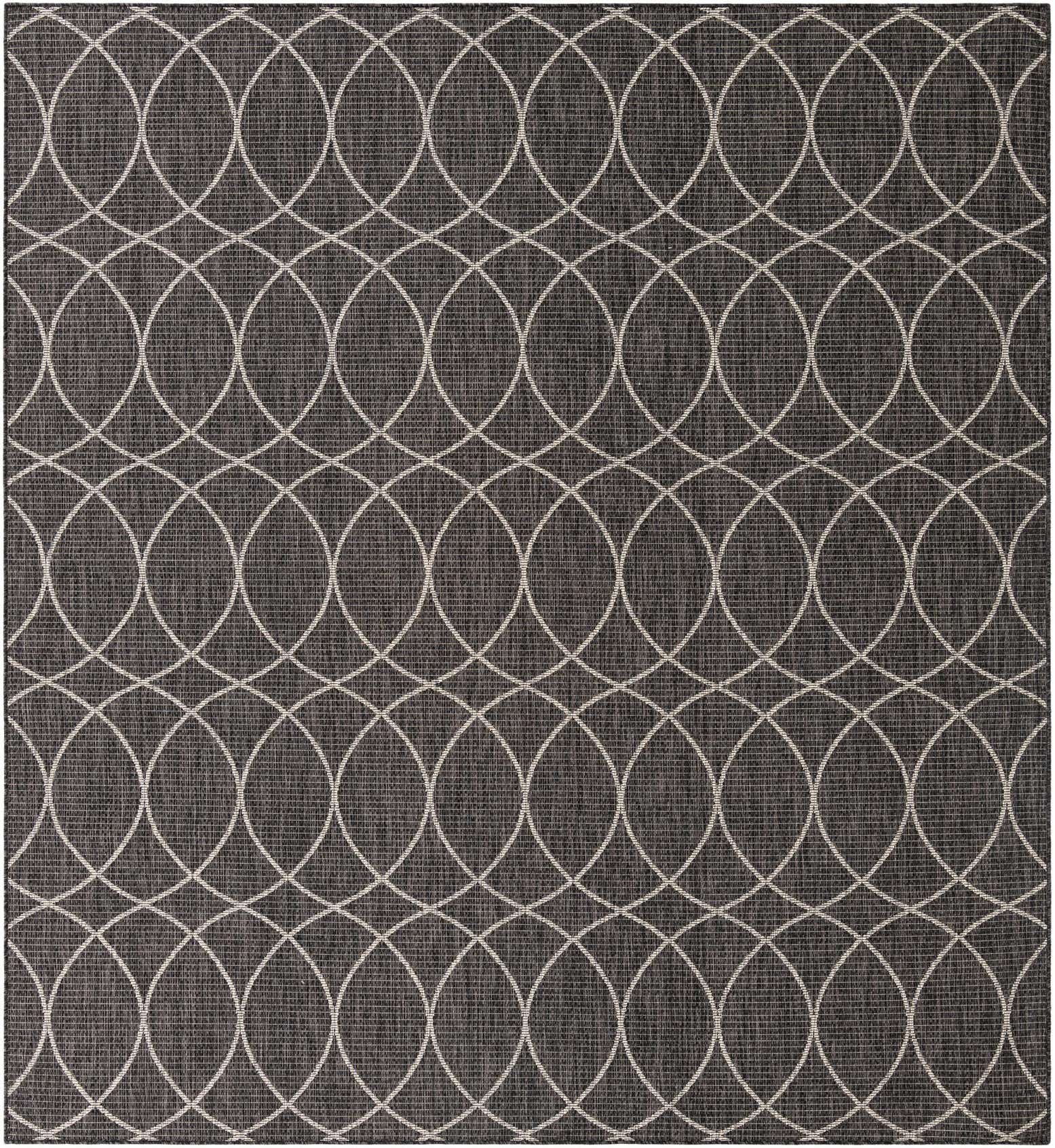 9' x 9' 9 Easy-Clean Trellis Indoor / Outdoor Rug