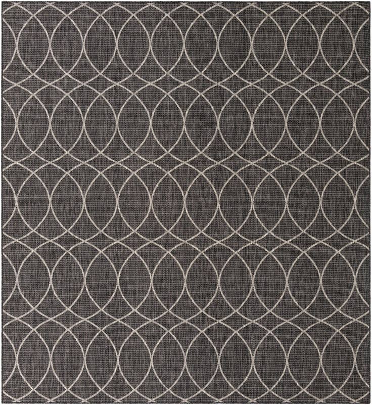 Detail image of 9' x 9' 9 Easy-Clean Trellis Indoor / Outdoor Rug