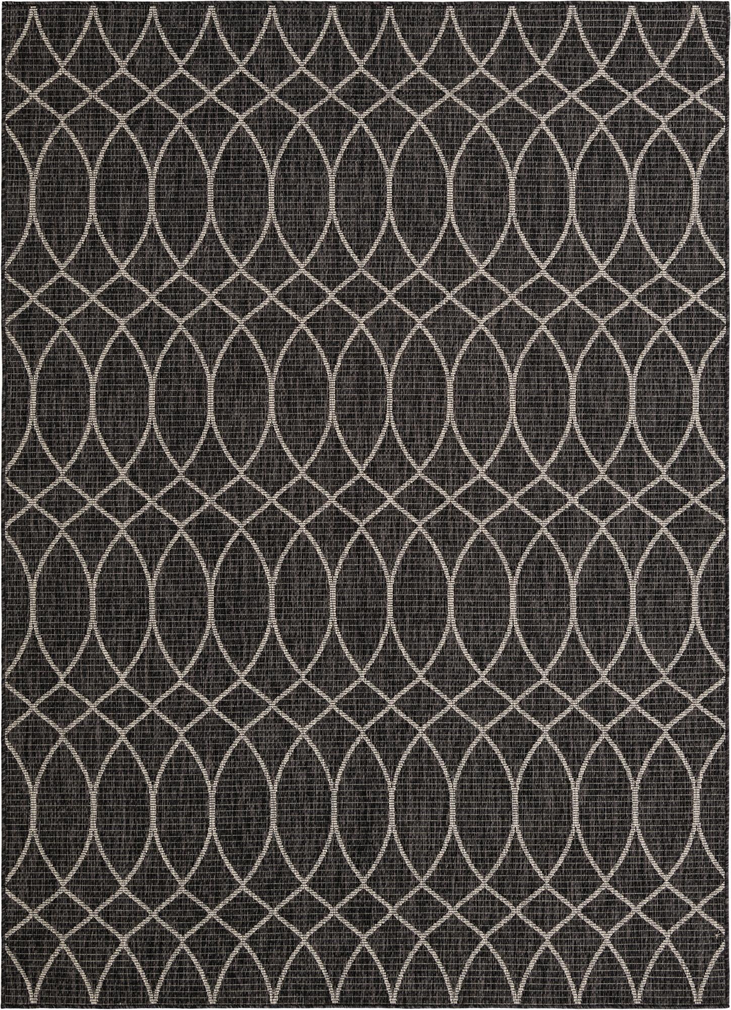 6' 5 x 9'  Washable Trellis Indoor / Outdoor Rug