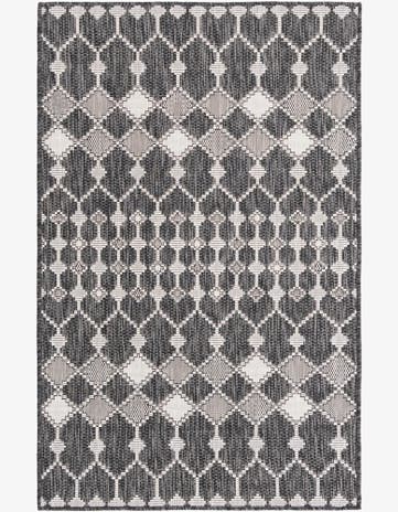 3' x 5' 3 Easy-Clean Trellis Indoor / Outdoor Rug
