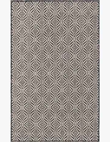 3' x 5' 3 Easy-Clean Trellis Indoor / Outdoor Rug