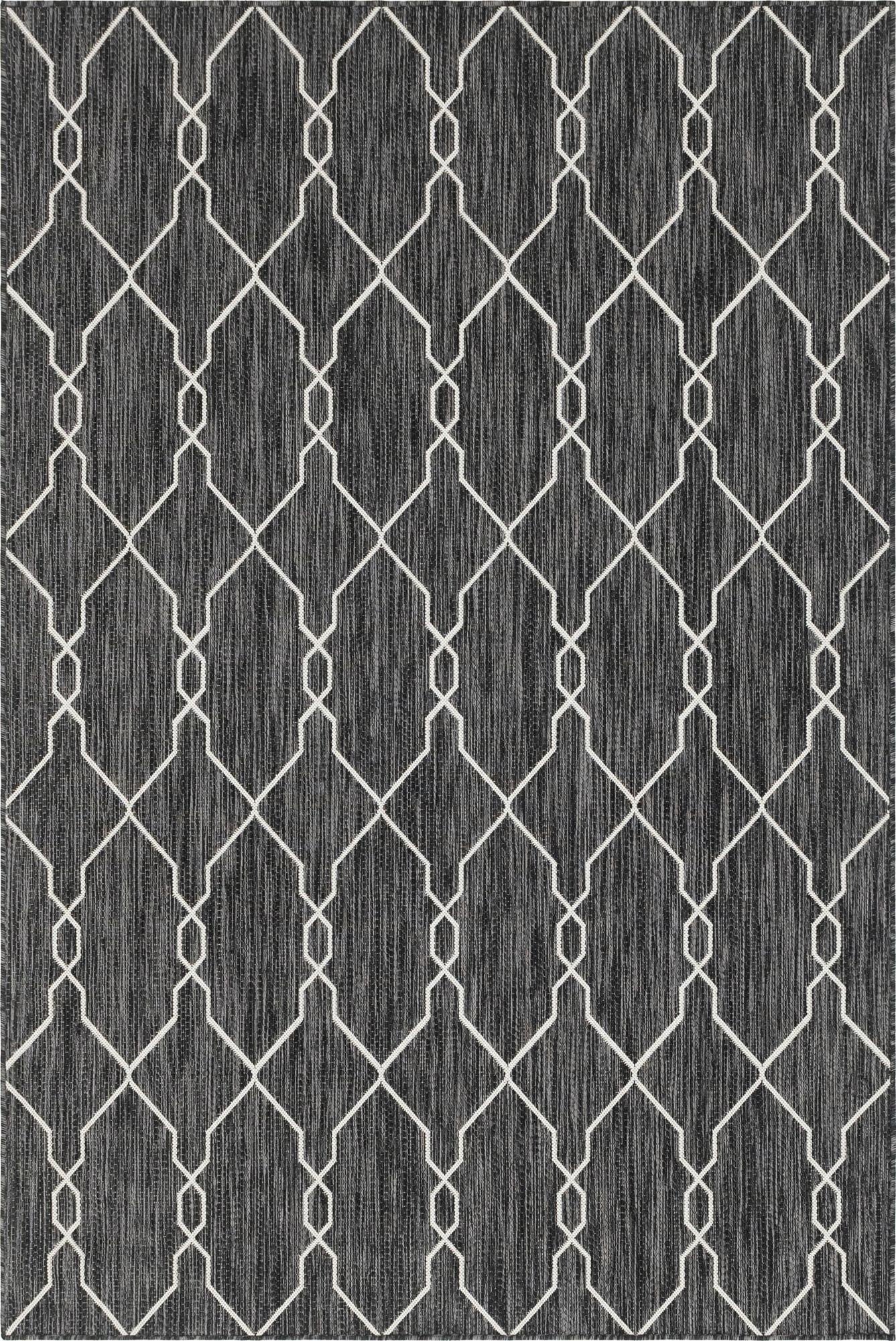 6' x 9'  Washable Trellis Indoor / Outdoor Rug