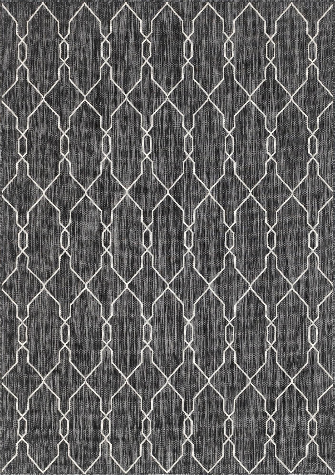 7' x 10'  Washable Trellis Indoor / Outdoor Rug