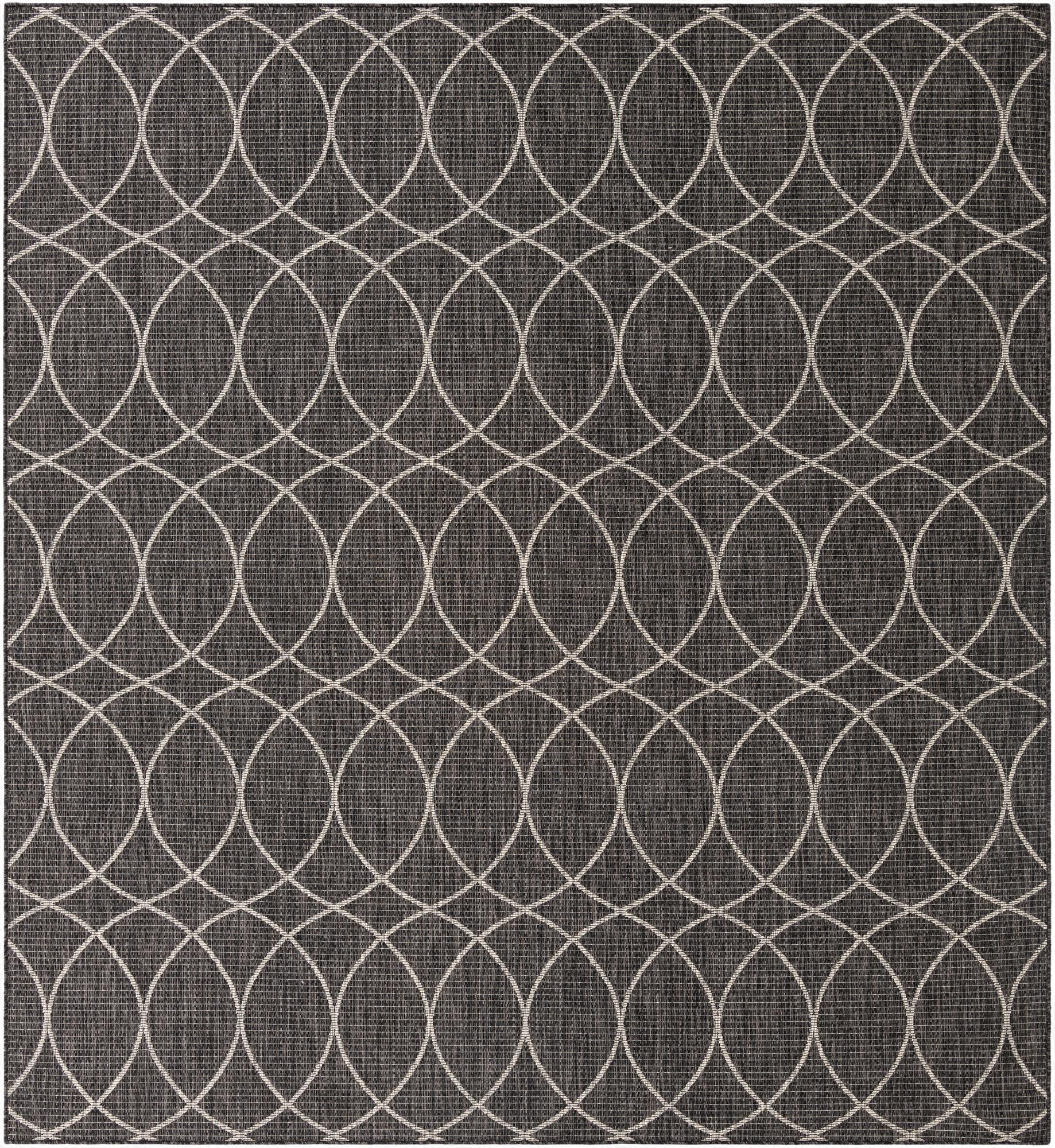 9' x 9' 9  Washable Trellis Indoor / Outdoor Rug