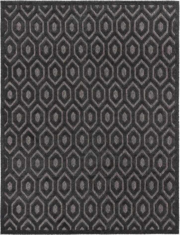 Detail image of 7' 10 x 10' Easy-Clean Trellis Textured Indoor / Outdoor Rug