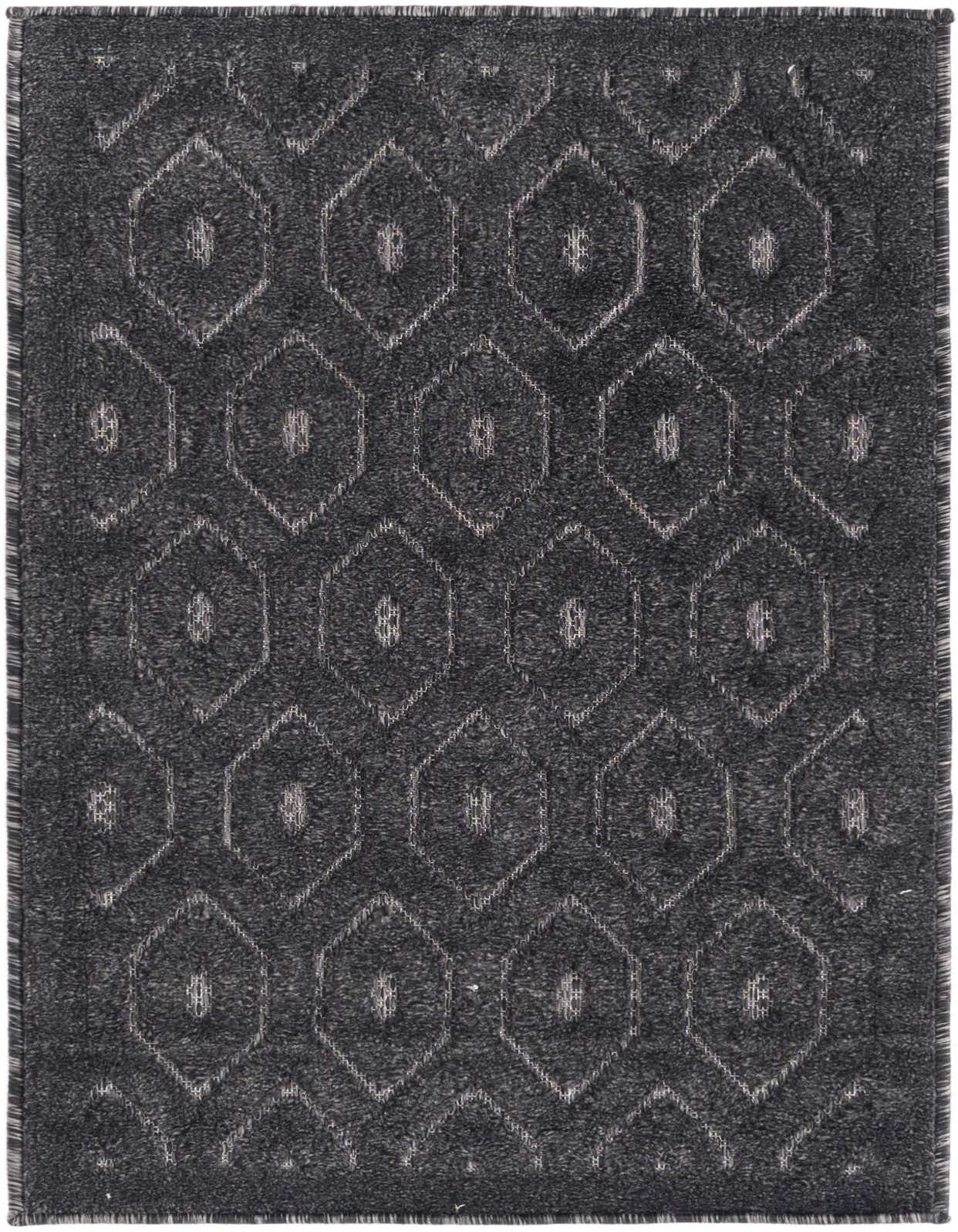 2' x 3' Easy-Clean Trellis Textured Indoor / Outdoor Rug