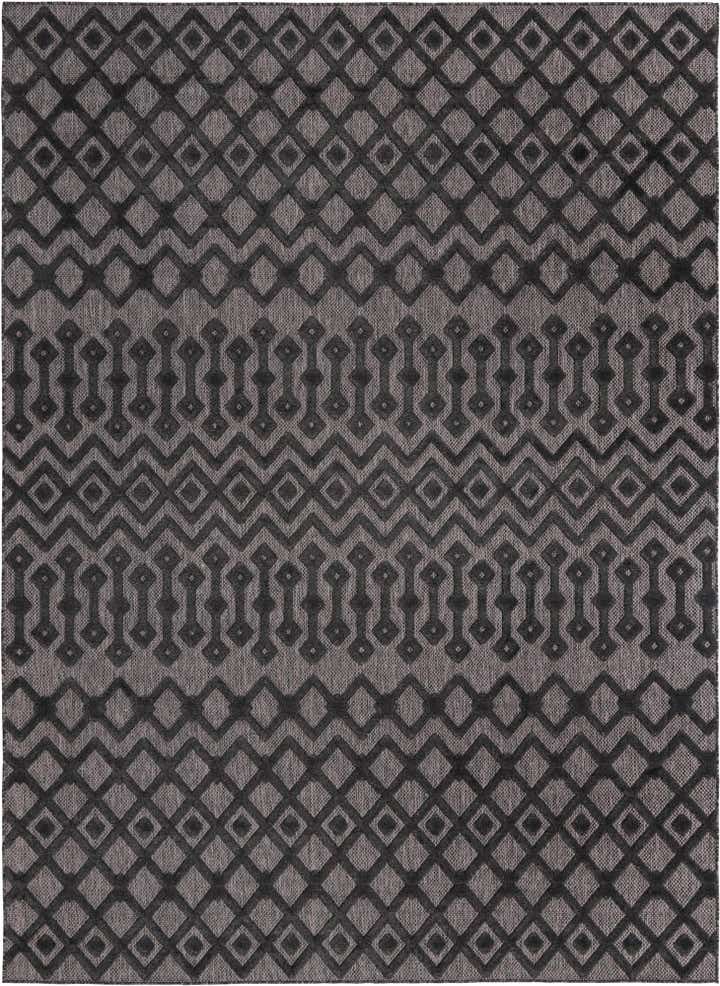 9' x 12' Easy-Clean Trellis Textured Indoor / Outdoor Rug