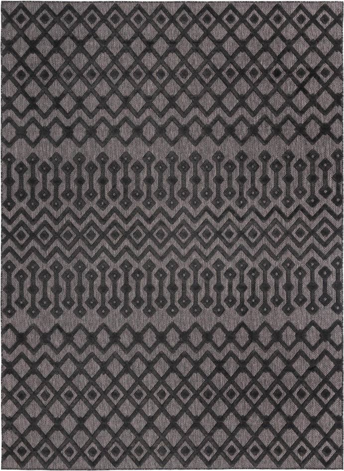 Detail image of 9' x 12' Easy-Clean Trellis Textured Indoor / Outdoor Rug