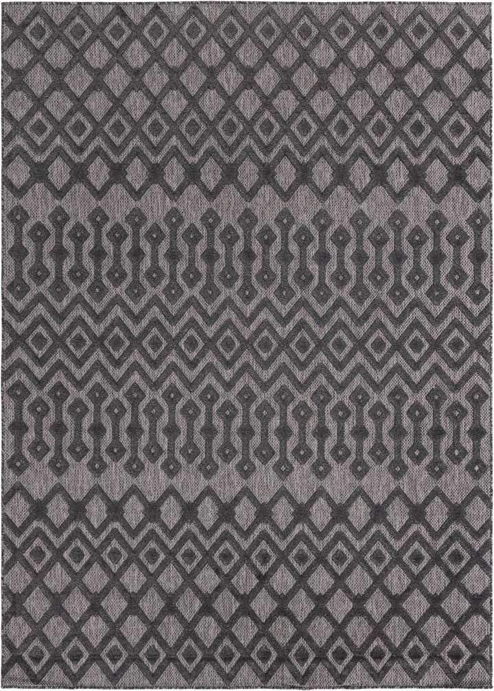 7' 10 x 10' Easy-Clean Trellis Textured Indoor / Outdoor Rug