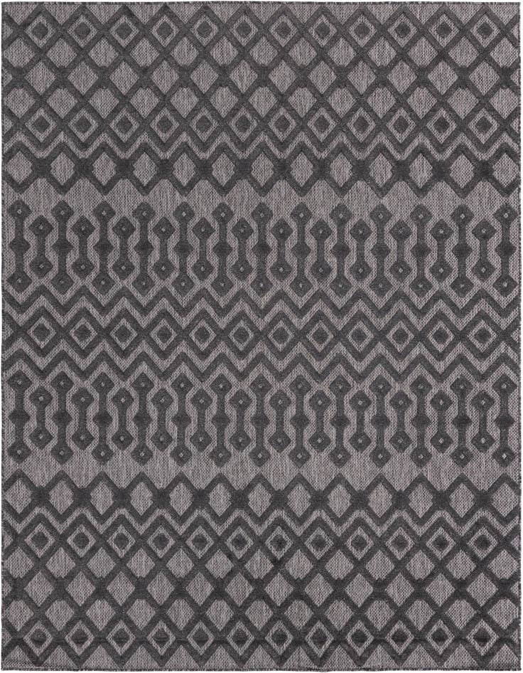 Detail image of 7' 10 x 10' Easy-Clean Trellis Textured Indoor / Outdoor Rug