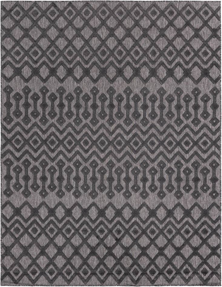Detail image of 7' 10 x 10' Easy-Clean Trellis Textured Indoor / Outdoor Rug