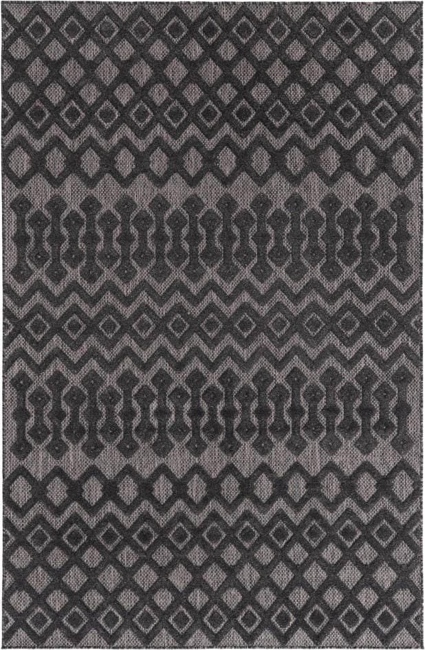 Detail image of 5' 3 x 8' Easy-Clean Trellis Textured Indoor / Outdoor Rug
