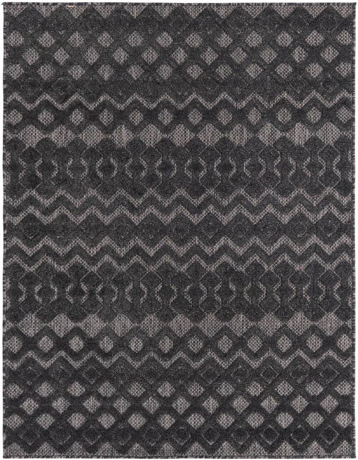 Detail image of 4' x 6' Easy-Clean Trellis Textured Indoor / Outdoor Rug
