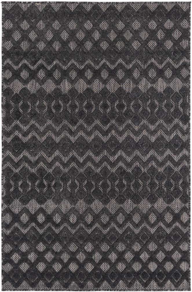 4' x 6' Easy-Clean Trellis Textured Indoor / Outdoor Rug