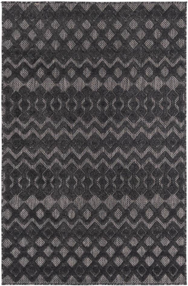 Detail image of 4' x 6' Easy-Clean Trellis Textured Indoor / Outdoor Rug