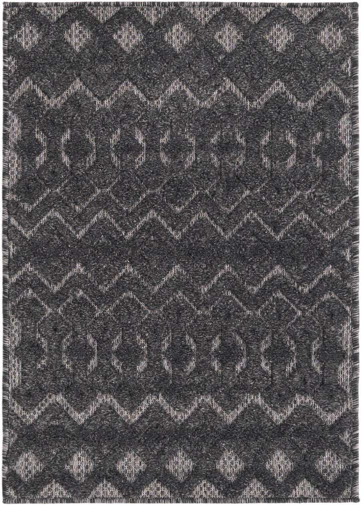 2' x 3' Easy-Clean Trellis Textured Indoor / Outdoor Rug