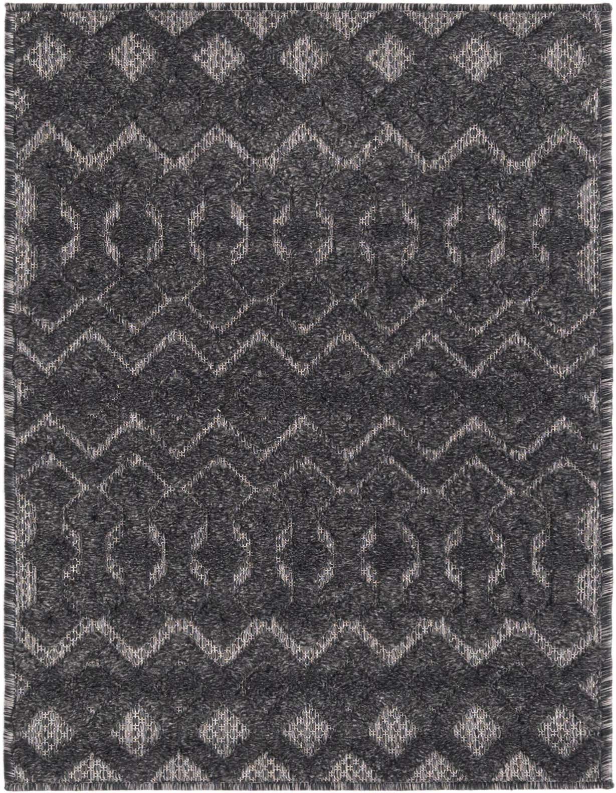2' x 3' Easy-Clean Trellis Textured Indoor / Outdoor Rug