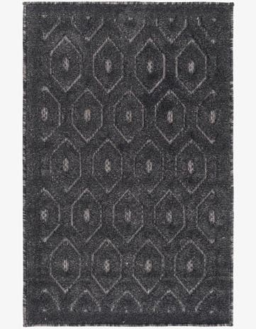 2' x 3' Easy-Clean Trellis Textured Indoor / Outdoor Rug