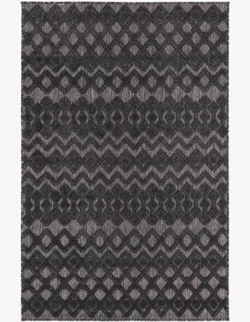 4' x 6' Easy-Clean Trellis Textured Indoor / Outdoor Rug
