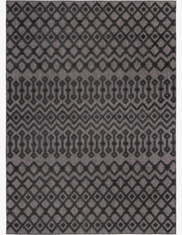 9' x 12' Easy-Clean Trellis Textured Indoor / Outdoor Rug