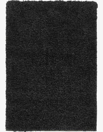 Charcoal Solid Frieze Rug