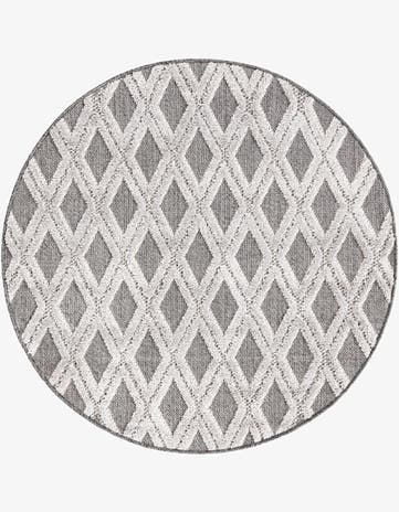 Charcoal Arlo Round Rug