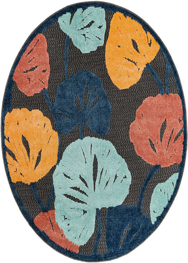 5' 3 x 5' 3 Easy-Clean Belize Indoor / Outdoor Round Rug