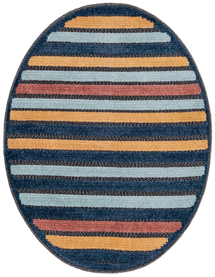Detail image of 3' 3 x 3' 3 Easy-Clean Belize Indoor / Outdoor Round Rug