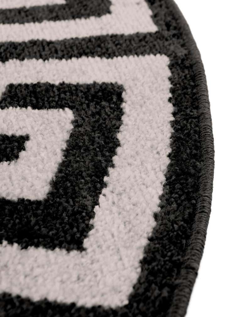 6' x 6' Greek Key Round Rug