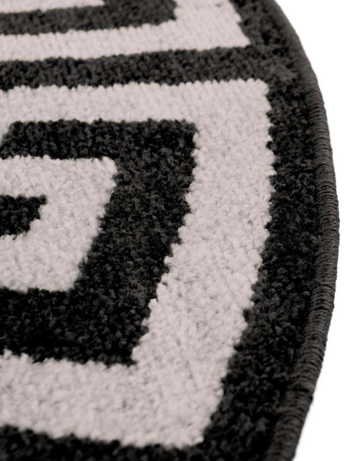 6' x 6' Greek Key Round Rug