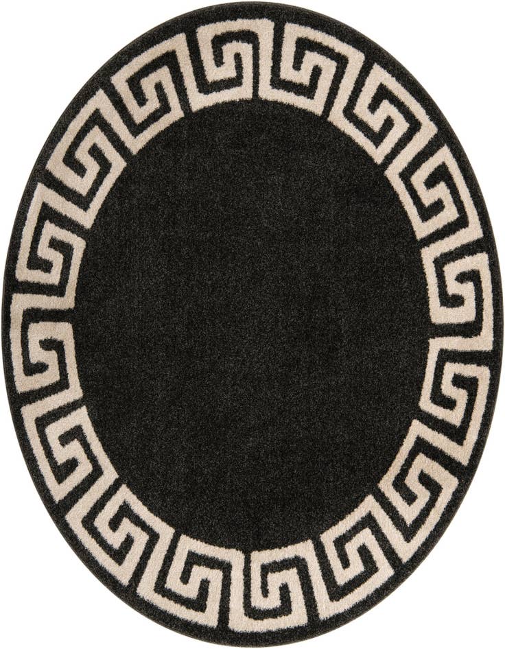 Detail image of 6' x 6' Greek Key Round Rug