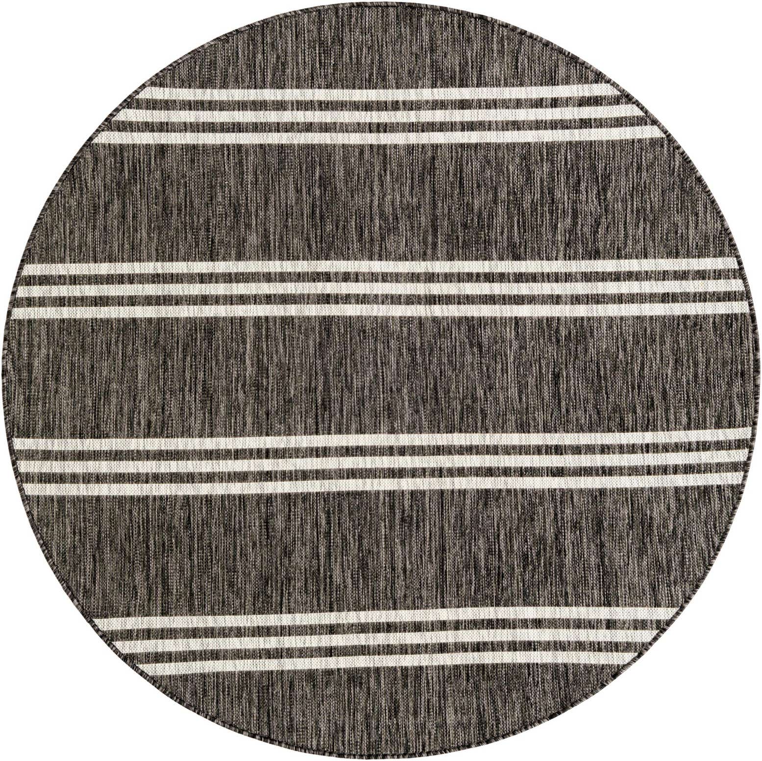 5' 3 x 5' 3 Easy-Clean Jill Zarin Anguilla Indoor / Outdoor Round Rug