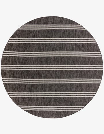10' 8 x 10' 8 Easy-Clean Jill Zarin Anguilla Indoor / Outdoor Round Rug