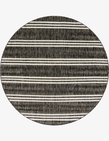 7' 10 x 7' 10 Easy-Clean Jill Zarin Anguilla Indoor / Outdoor Round Rug