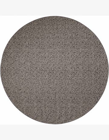 10' x 10' Easy-Clean Checkered Indoor / Outdoor Round Rug