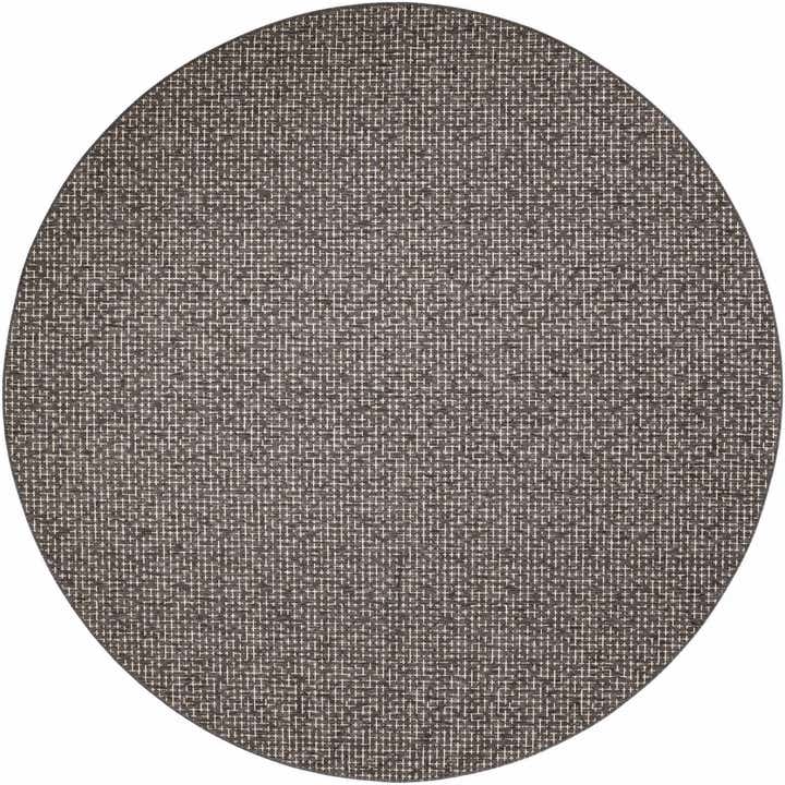 10' x 10' Easy-Clean Checkered Indoor / Outdoor Round Rug