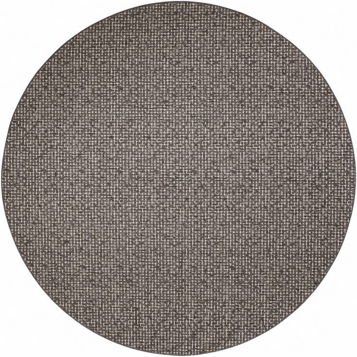 Detail image of 10' x 10' Easy-Clean Checkered Indoor / Outdoor Round Rug