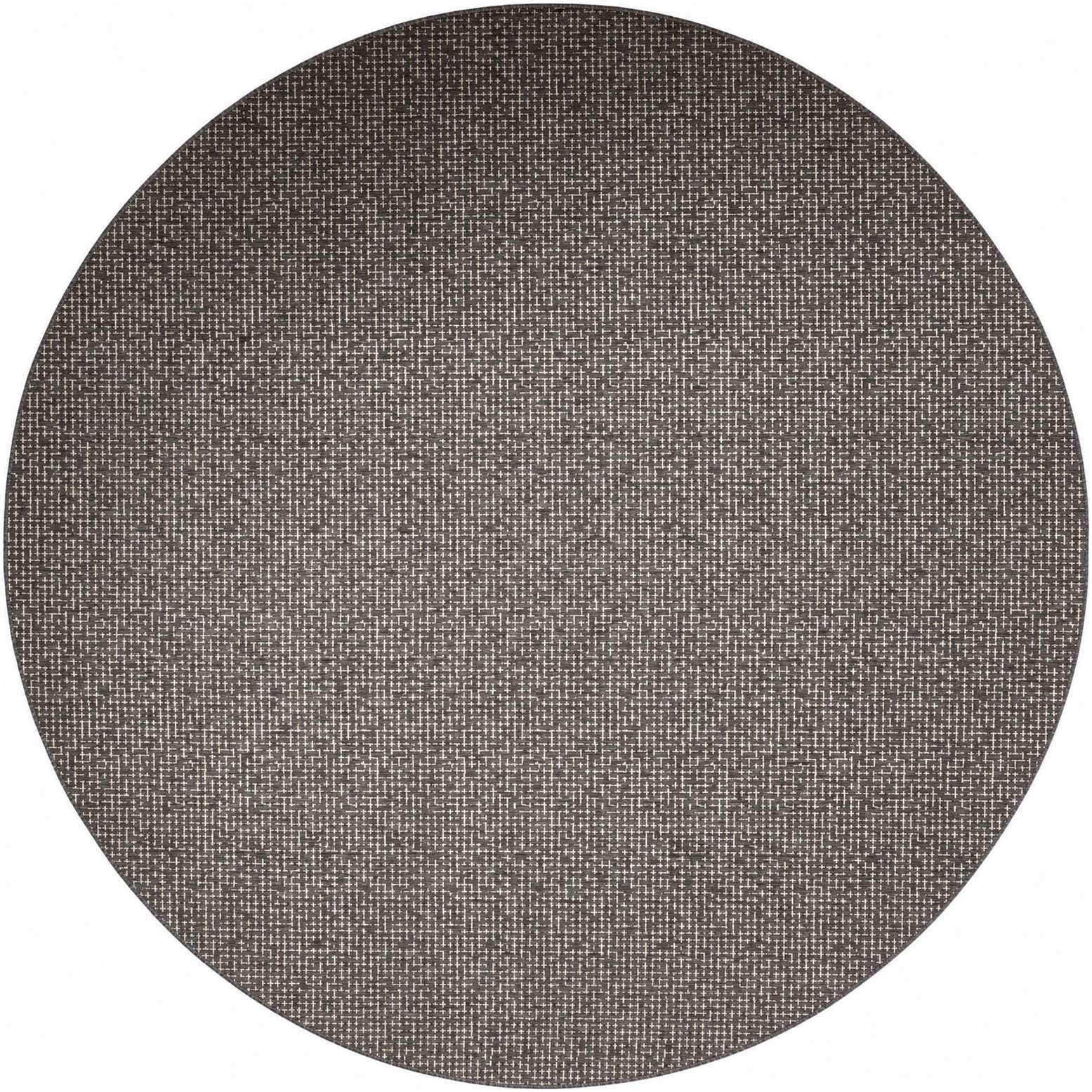 13' x 13' Easy-Clean Checkered Indoor / Outdoor Round Rug