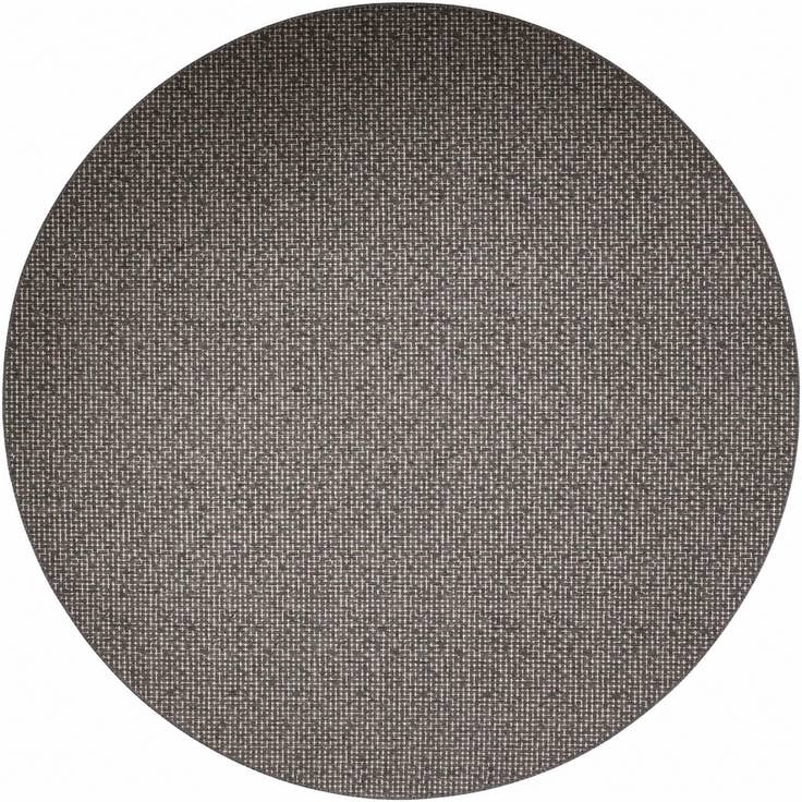 Detail image of 13' x 13' Easy-Clean Checkered Indoor / Outdoor Round Rug