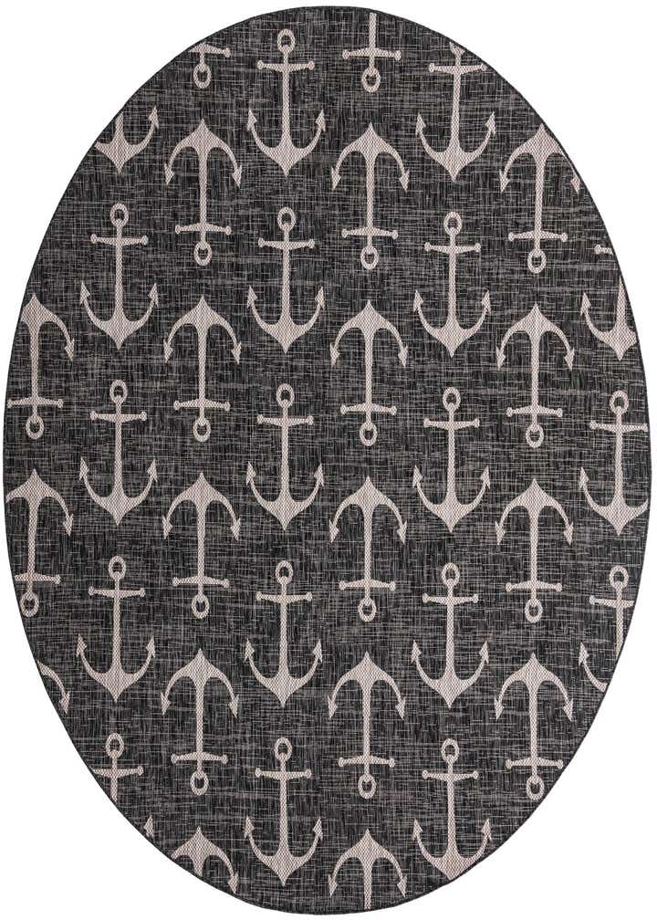 10' x 10' Easy-Clean Coastal Indoor / Outdoor Round Rug