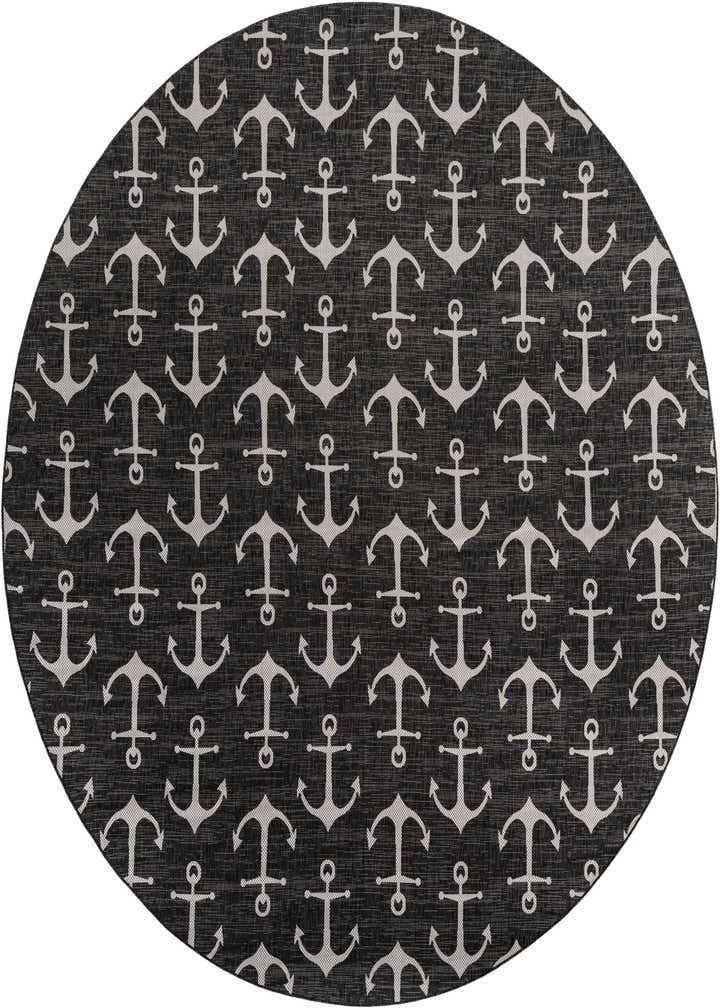 13' x 13' Easy-Clean Coastal Indoor / Outdoor Round Rug