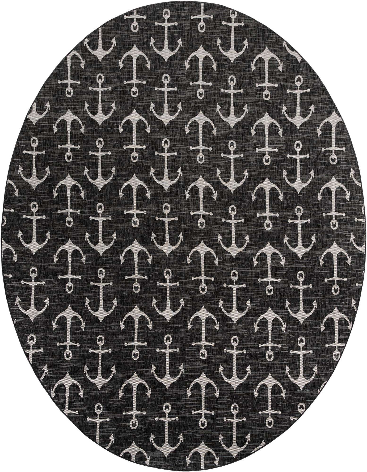 13' x 13' Easy-Clean Coastal Indoor / Outdoor Round Rug