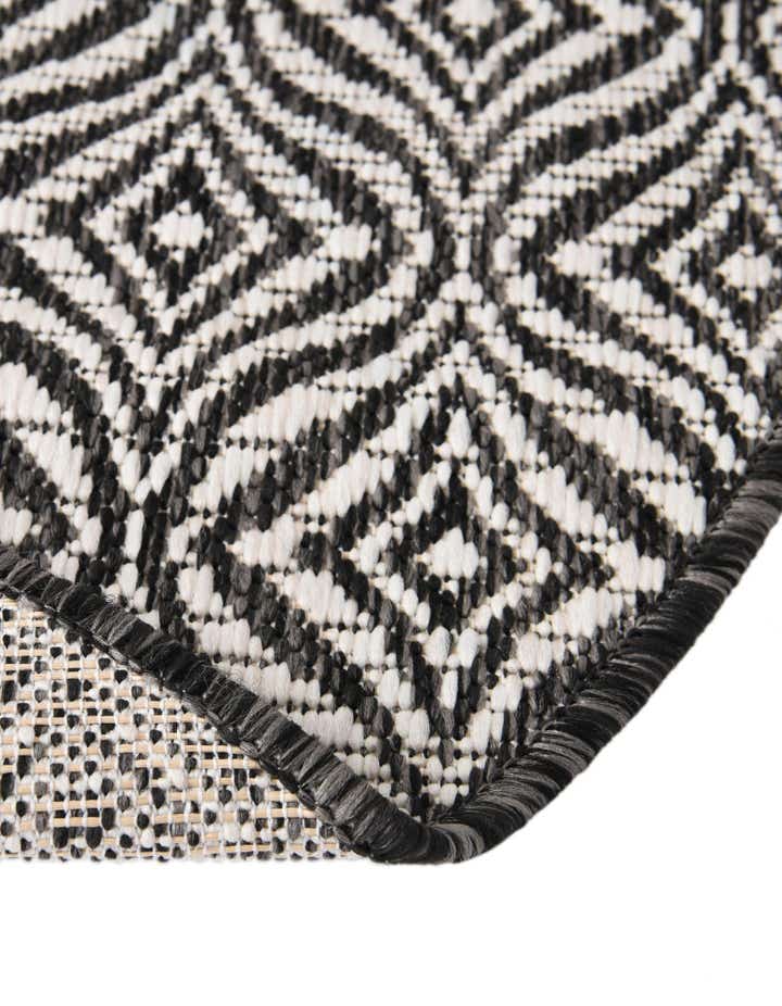 4' x 4' Easy-Clean Lattice Indoor / Outdoor Round Rug