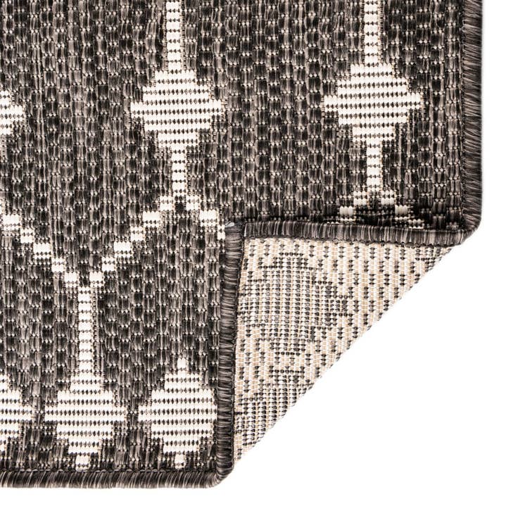 Detail image of 3' x 3' Easy-Clean Lattice Indoor / Outdoor Round Rug