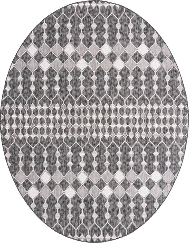 Detail image of 10' x 10' Easy-Clean Lattice Indoor / Outdoor Round Rug