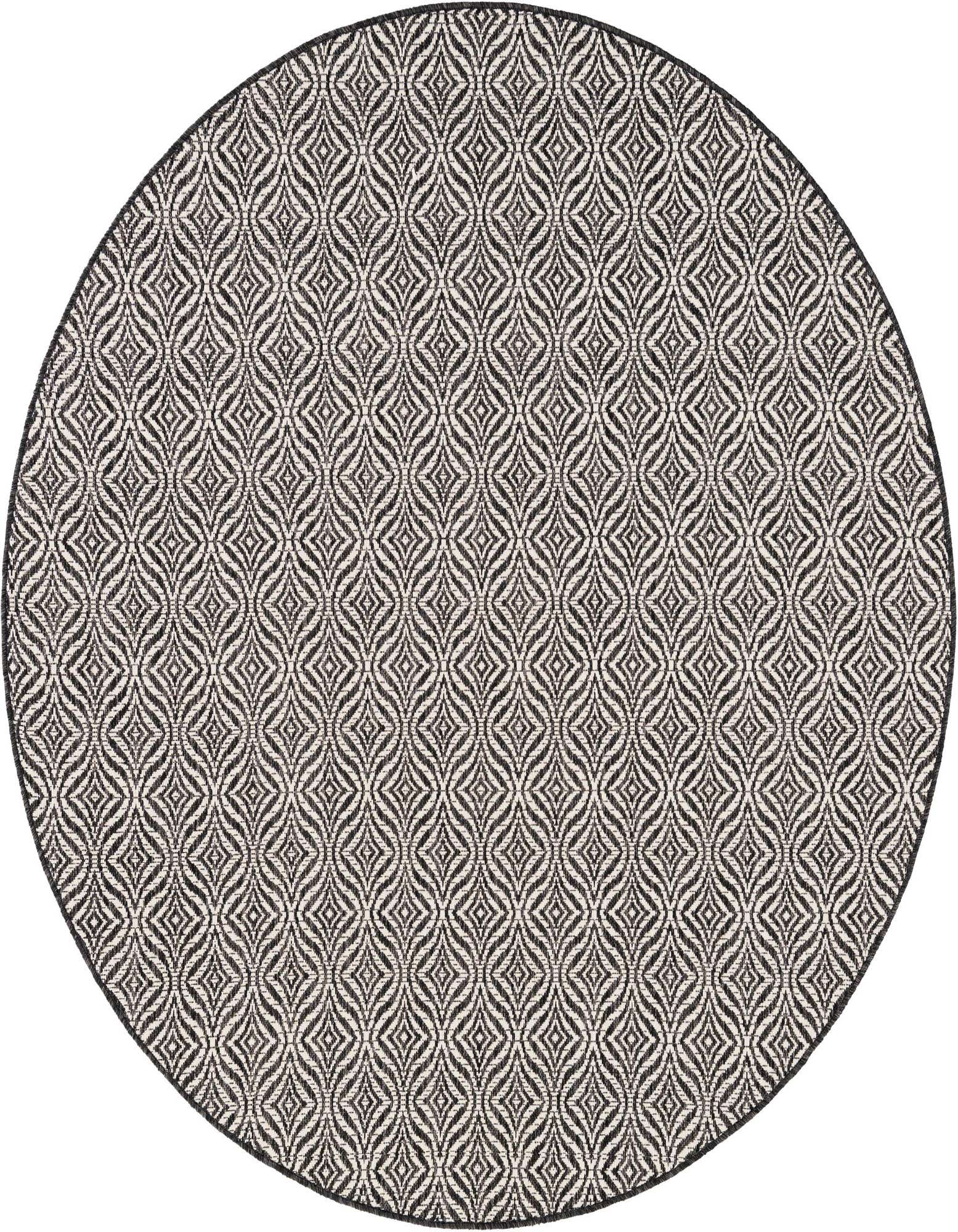 6' x 6' Easy-Clean Lattice Indoor / Outdoor Round Rug