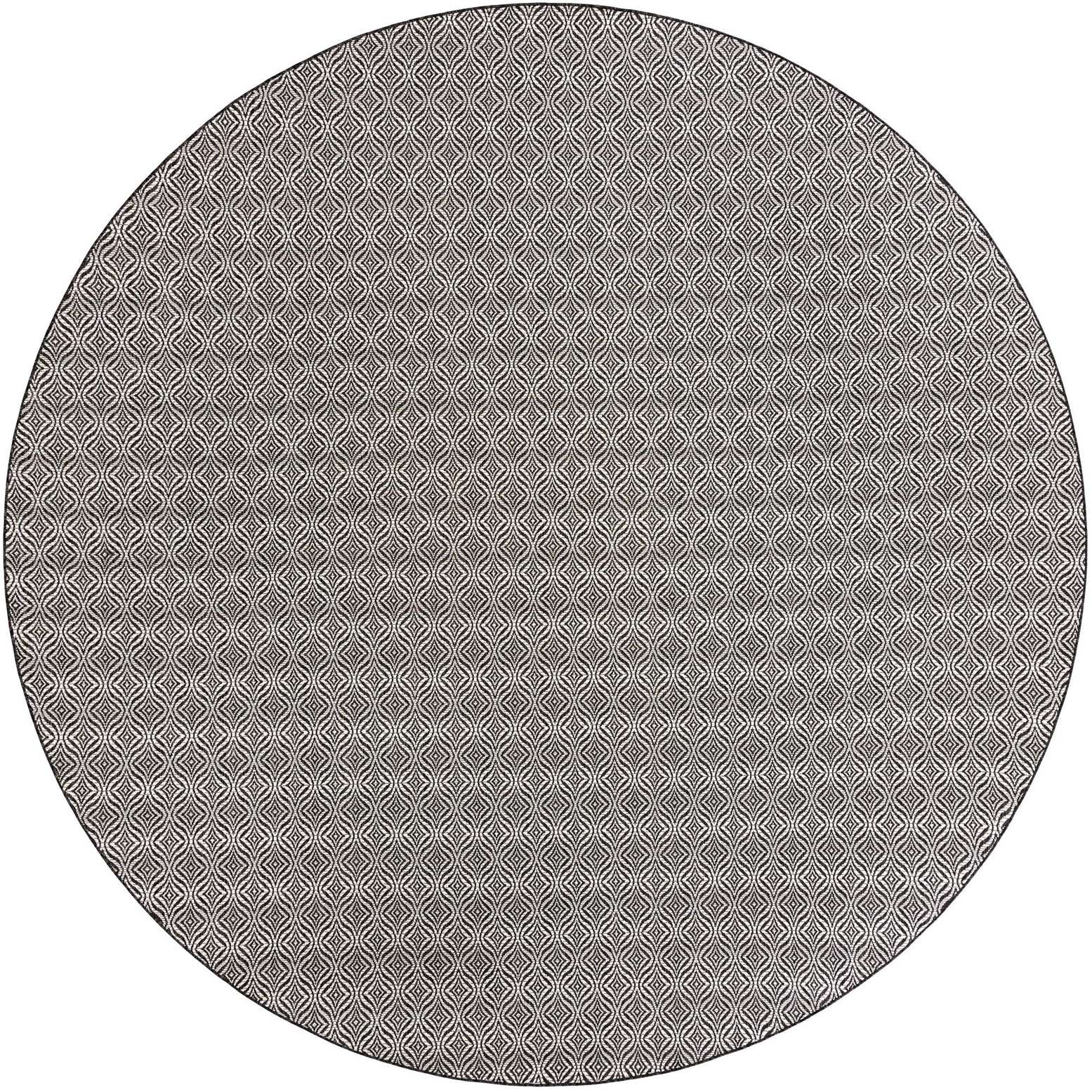 13' x 13' Easy-Clean Lattice Indoor / Outdoor Round Rug