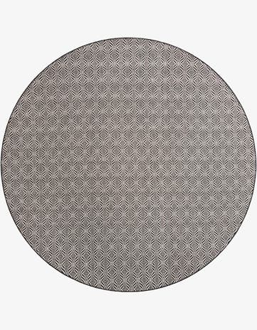 10' x 10' Easy-Clean Lattice Indoor / Outdoor Round Rug